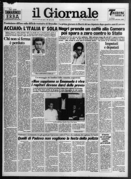 Il giornale : quotidiano del mattino